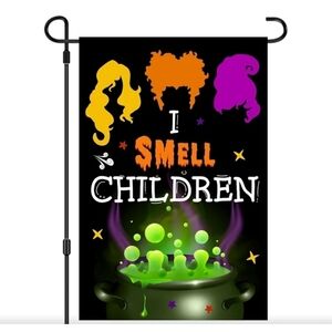 NEW Hocus Pocus Sanderson Sisters Burlap Flag
